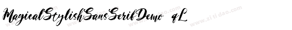 MagicalStylishSansSerifDemo-qLKq字体转换