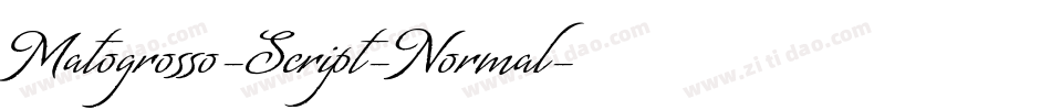 Matogrosso-Script-Normal字体转换