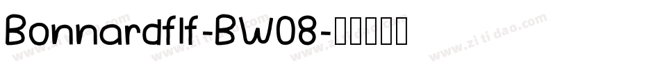 Bonnardflf-BW08字体转换