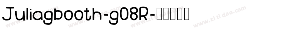 Juliagbooth-g08R字体转换