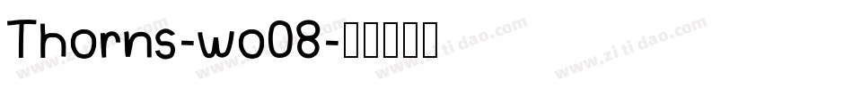 Thorns-wo08字体转换