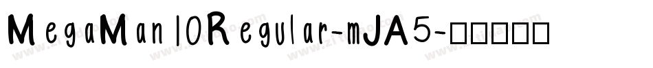 MegaMan10Regular-mJA5字体转换