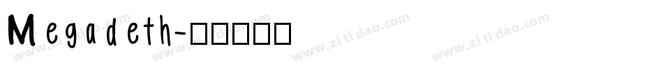 Megadeth字体转换