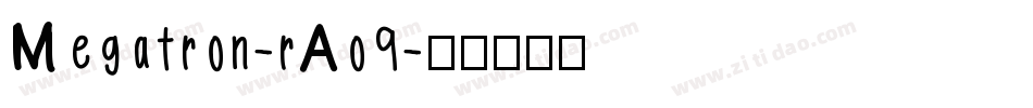 Megatron-rAo9字体转换