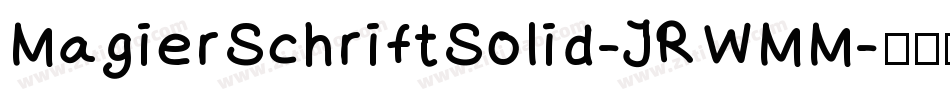MagierSchriftSolid-JRWMM字体转换