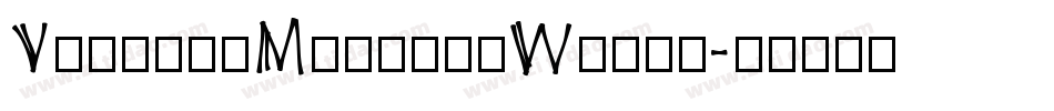 VectoraMeisterWerke字体转换