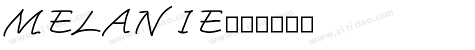 MELANIE字体转换