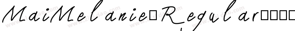 MaiMelanie-Regular字体转换