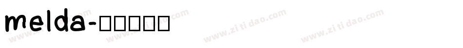 melda字体转换