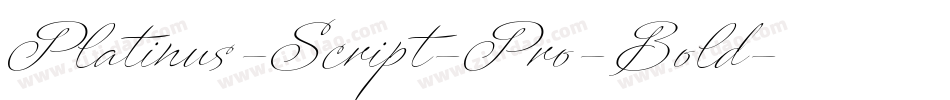 Platinus-Script-Pro-Bold字体转换