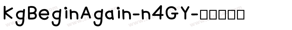 KgBeginAgain-n4GY字体转换