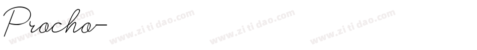 Procho字体转换
