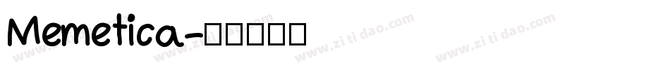 Memetica字体转换