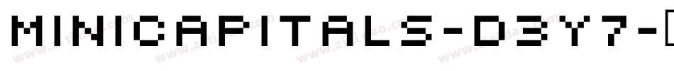 MiniCapitals-d3y7字体转换