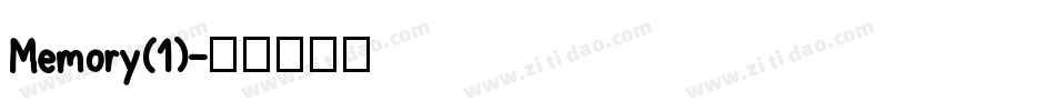 Memory(1)字体转换