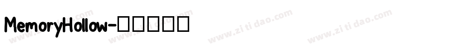 MemoryHollow字体转换
