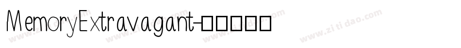 MemoryExtravagant字体转换