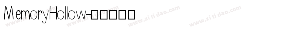 MemoryHollow字体转换