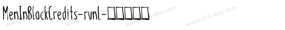 MenInBlackCredits-rvnL字体转换