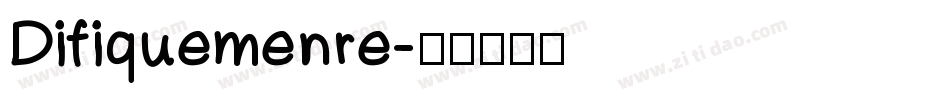 Difiquemenre字体转换