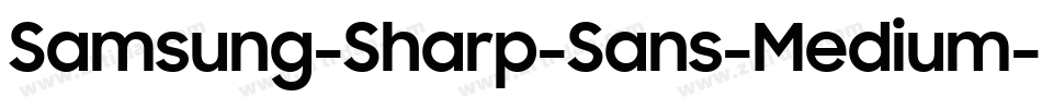 Samsung-Sharp-Sans-Medium字体转换