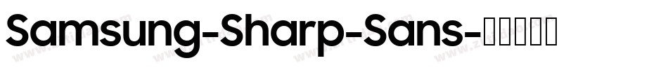 Samsung-Sharp-Sans字体转换