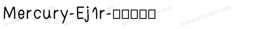 Mercury-Ej1r字体转换