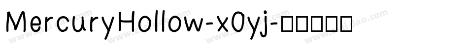MercuryHollow-x0yj字体转换