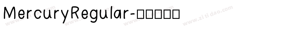 MercuryRegular字体转换