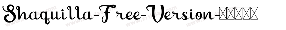 Shaquilla-Free-Version字体转换