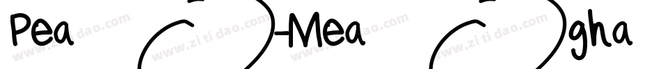 Pea-Meaghan-Messy字体转换
