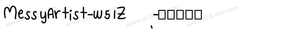 MessyArtist-w51Z字体转换