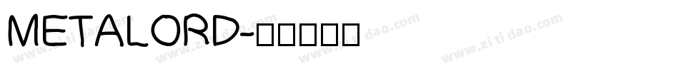METALORD字体转换