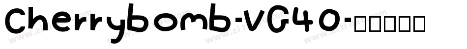 Cherrybomb-VG40字体转换