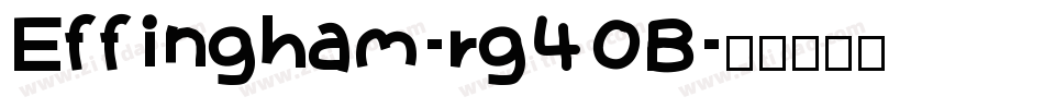 Effingham-rg40B字体转换