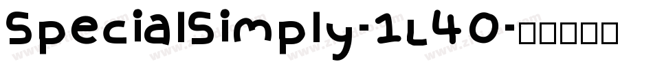 SpecialSimply-1L40字体转换