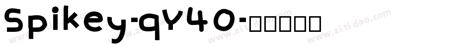 Spikey-qY40字体转换
