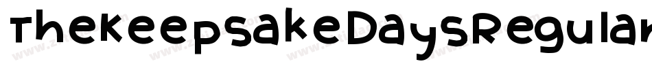 TheKeepsakeDaysRegular-8D40字体转换