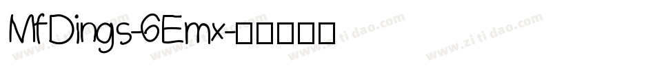 MfDings-6Emx字体转换