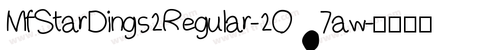 MfStarDings2Regular-2O7aw字体转换