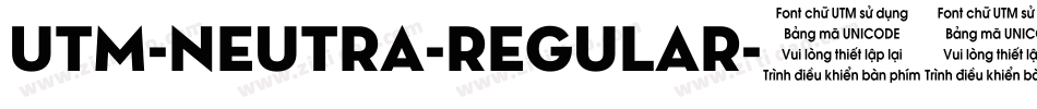UTM-Neutra-Regular字体转换