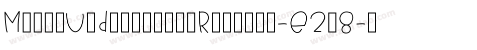 MixedUpDistortioRegular-E2w8字体转换