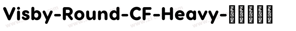Visby-Round-CF-Heavy字体转换