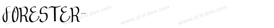 FORESTER字体转换