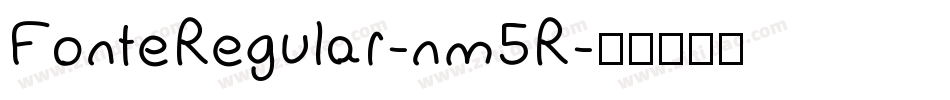 FonteRegular-nm5R字体转换