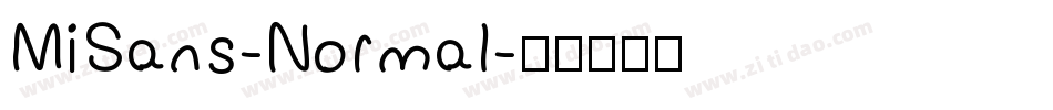 MiSans-Normal字体转换