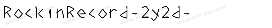 RockinRecord-2y2d字体转换
