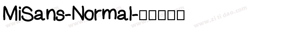 MiSans-Normal字体转换