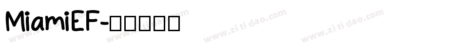 MiamiEF字体转换