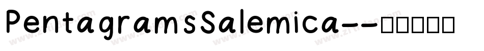 PentagramsSalemica-字体转换